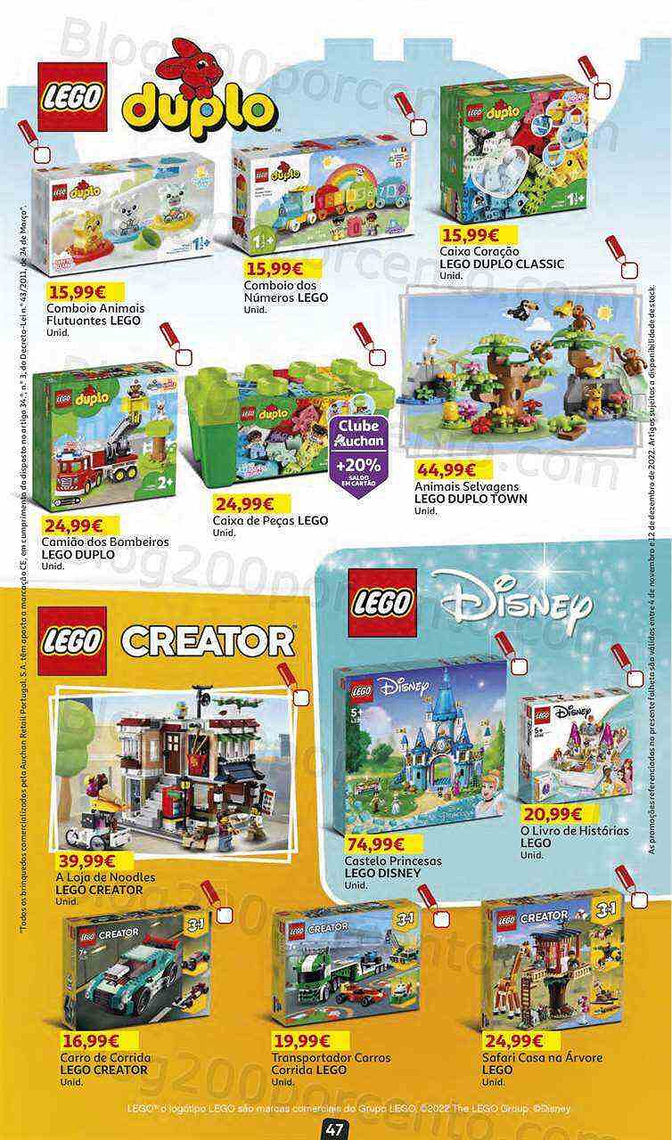Antevisão Folheto AUCHAN Brinquedos Natal Promoções de 4 novembro a 12 dezembro