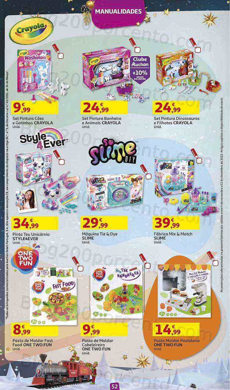 Antevisão Folheto AUCHAN Brinquedos Natal Promoções de 4 novembro a 12 dezembro