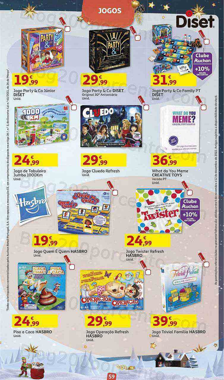 Antevisão Folheto AUCHAN Brinquedos Natal Promoções de 4 novembro a 12 dezembro