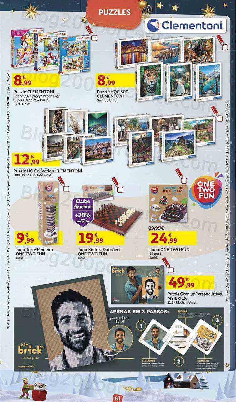 Antevisão Folheto AUCHAN Brinquedos Natal Promoções de 4 novembro a 12 dezembro