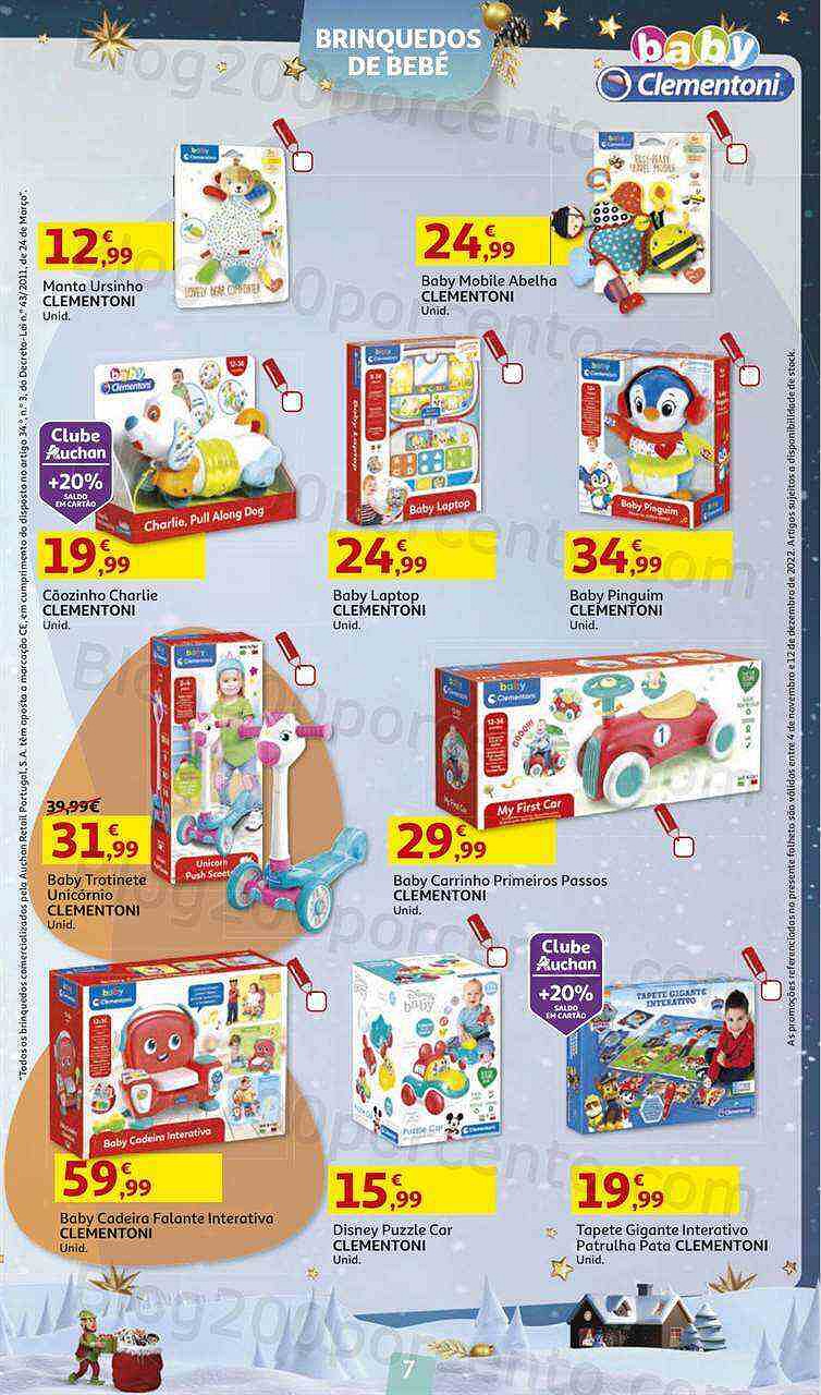 Antevisão Folheto AUCHAN Brinquedos Natal Promoções de 4 novembro a 12 dezembro