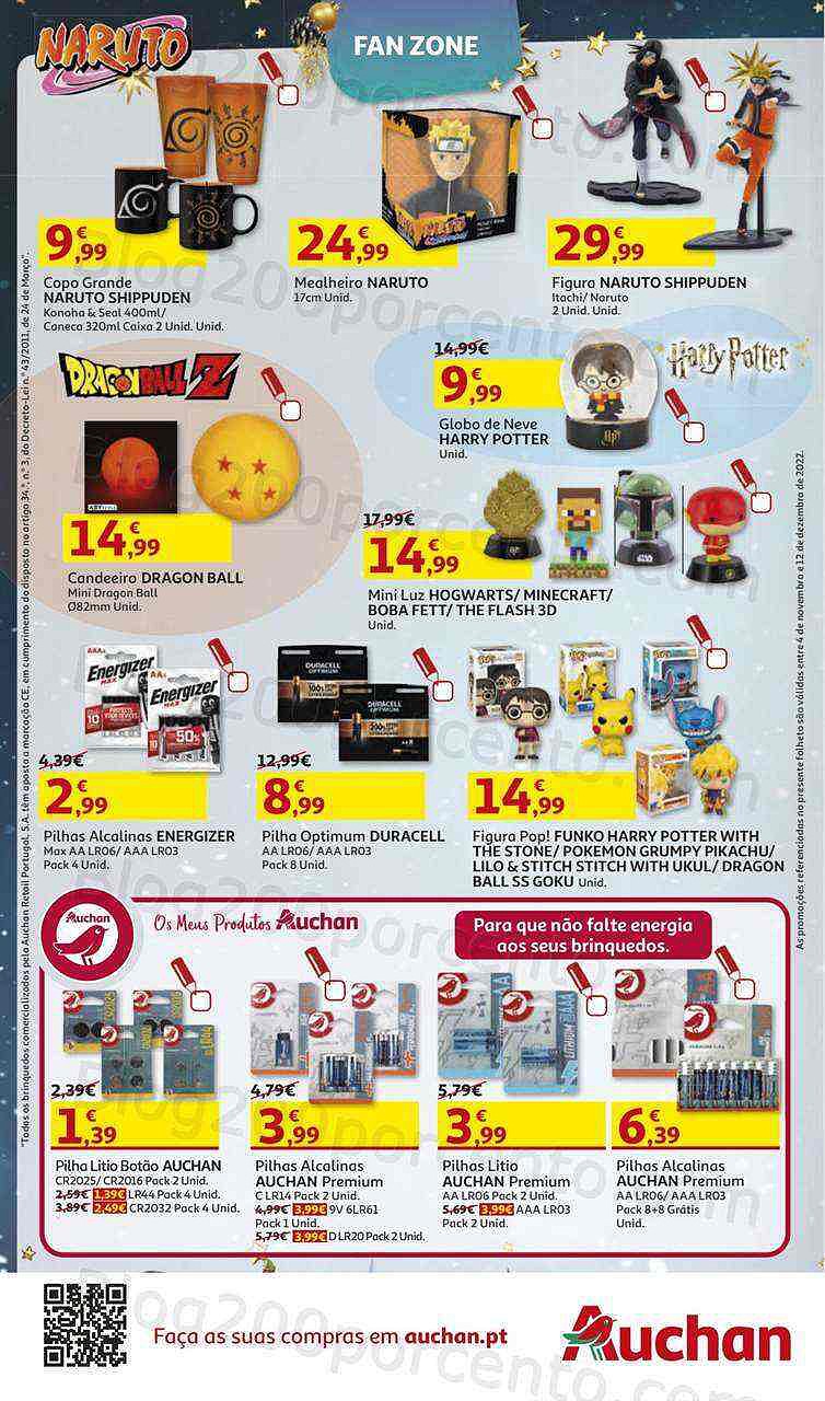 Antevisão Folheto AUCHAN Brinquedos Natal Promoções de 4 novembro a 12 dezembro