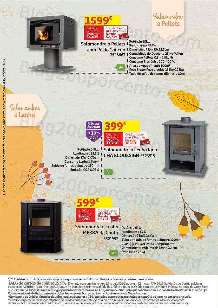 Antevisão Folheto AUCHAN Aquecimento 3 novembro a 15 janeiro