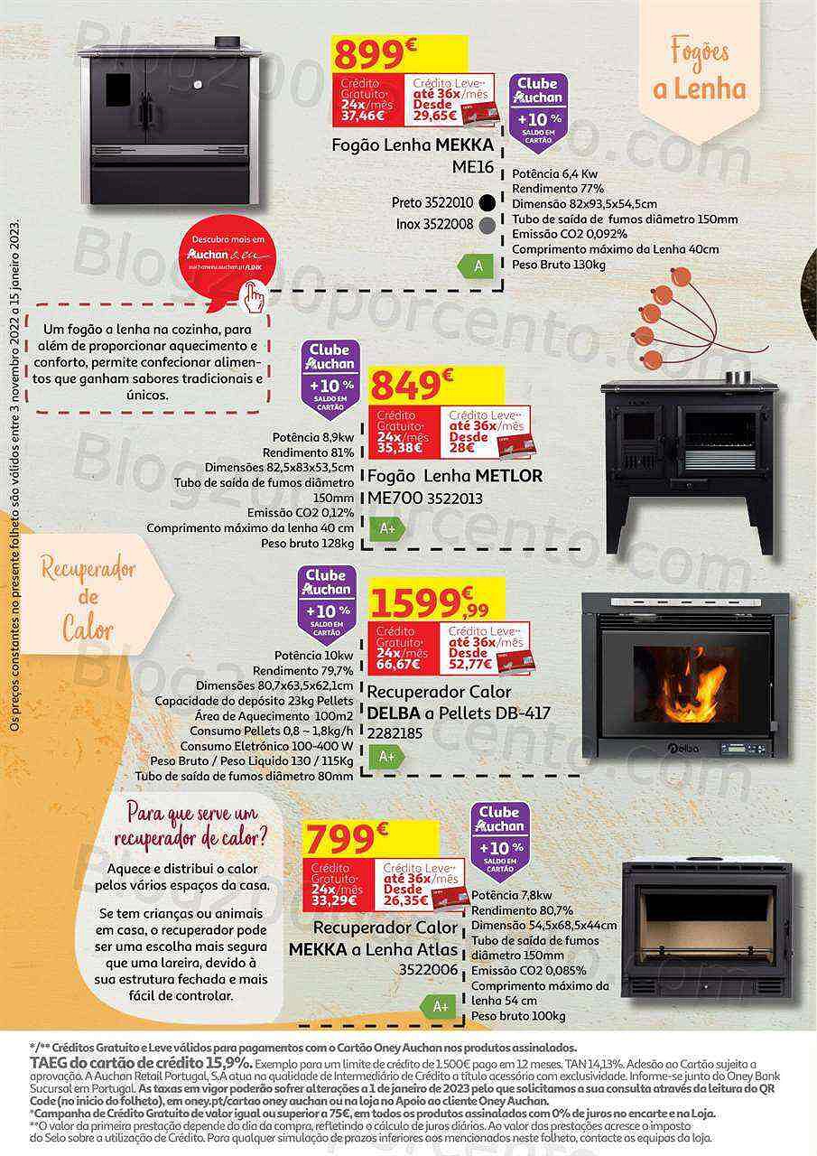 Antevisão Folheto AUCHAN Aquecimento 3 novembro a 15 janeiro