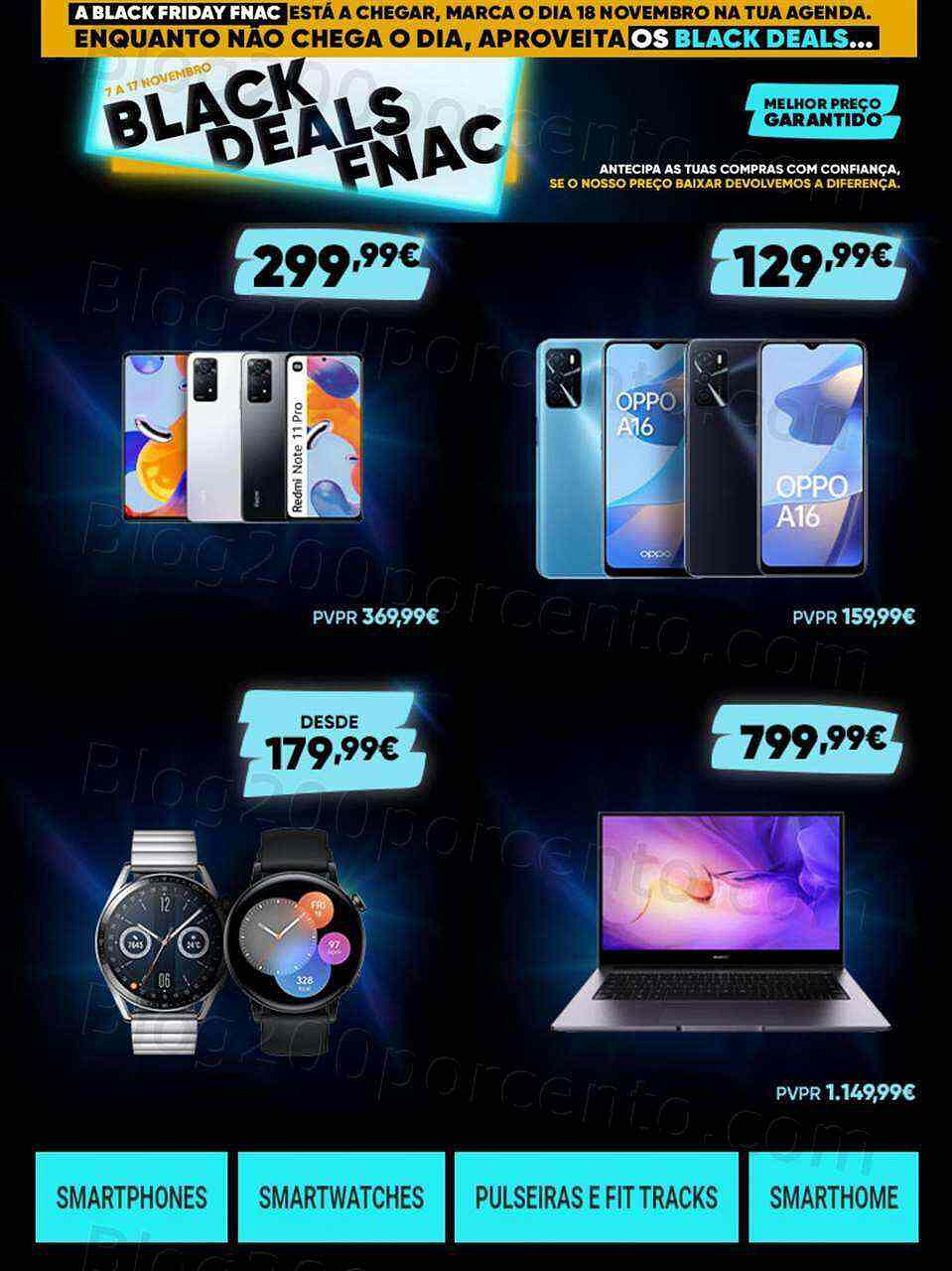 Antevisão Folheto FNAC Black Deals Promoções até 17 novembro
