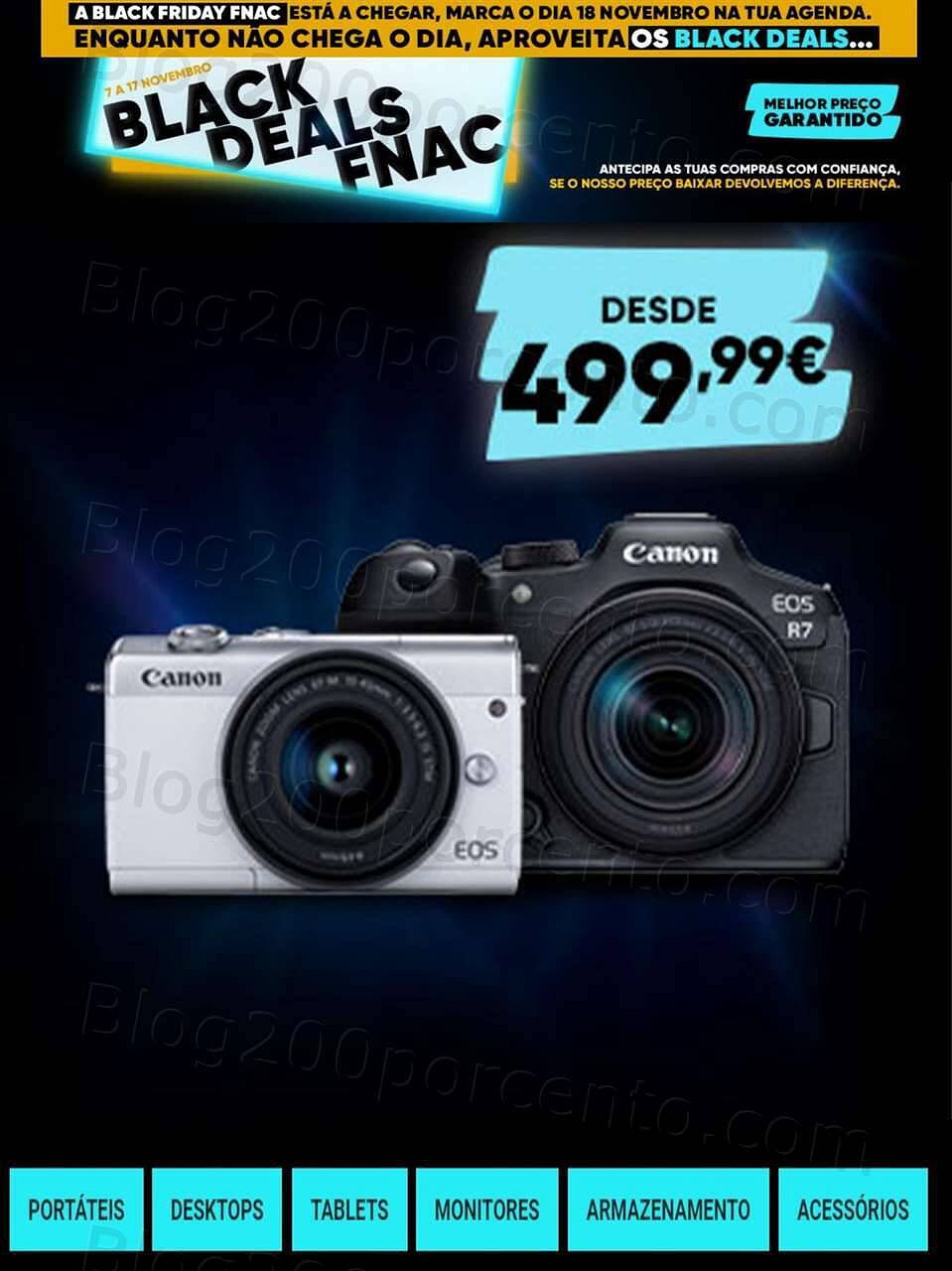Antevisão Folheto FNAC Black Deals Promoções até 17 novembro