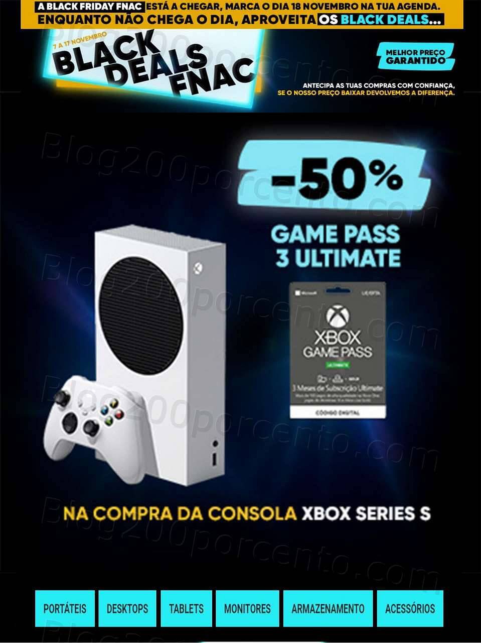 Antevisão Folheto FNAC Black Deals Promoções até 17 novembro