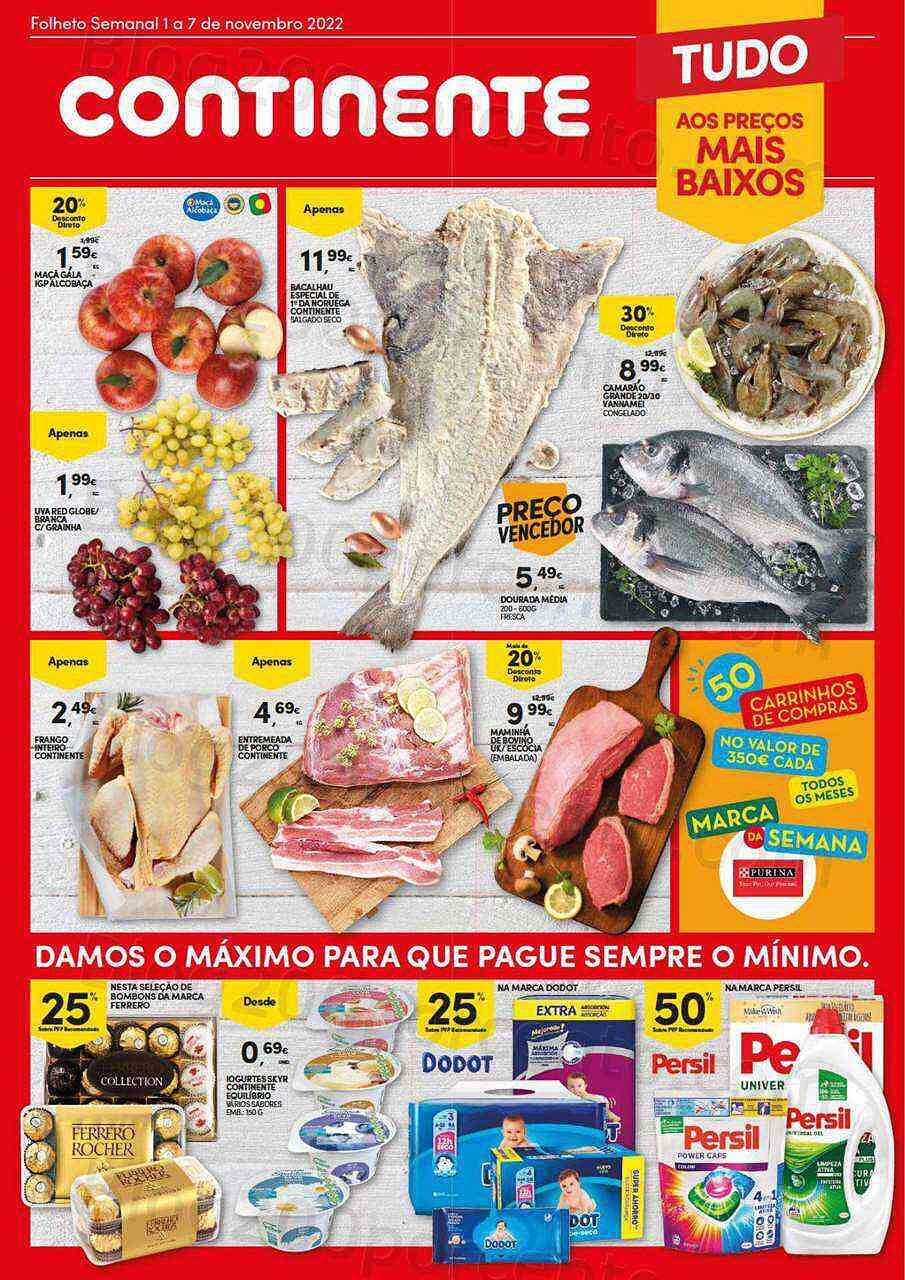 Antevisão Folheto CONTINENTE Bom Dia Promoções de 1 a 7 novembro