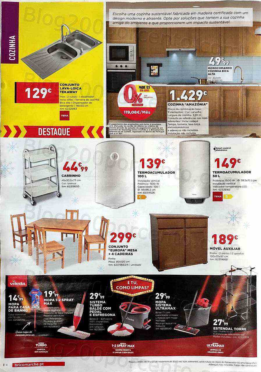 Antevisão Folheto BRICOMARCHÉ Promoções de 10 a 27 novembro