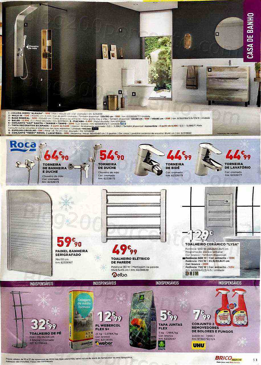 Antevisão Folheto BRICOMARCHÉ Promoções de 10 a 27 novembro