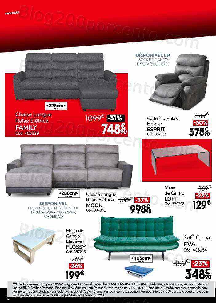 Antevisão Folheto CONFORAMA Black Friday Promoções de 3 a 22 novembro