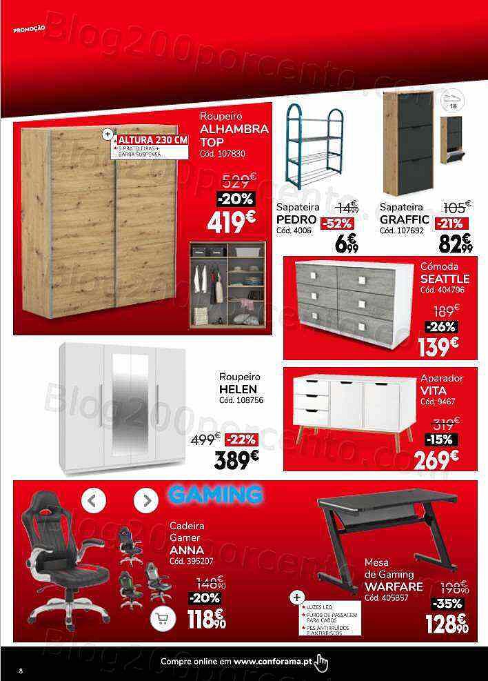 Antevisão Folheto CONFORAMA Black Friday Promoções de 3 a 22 novembro