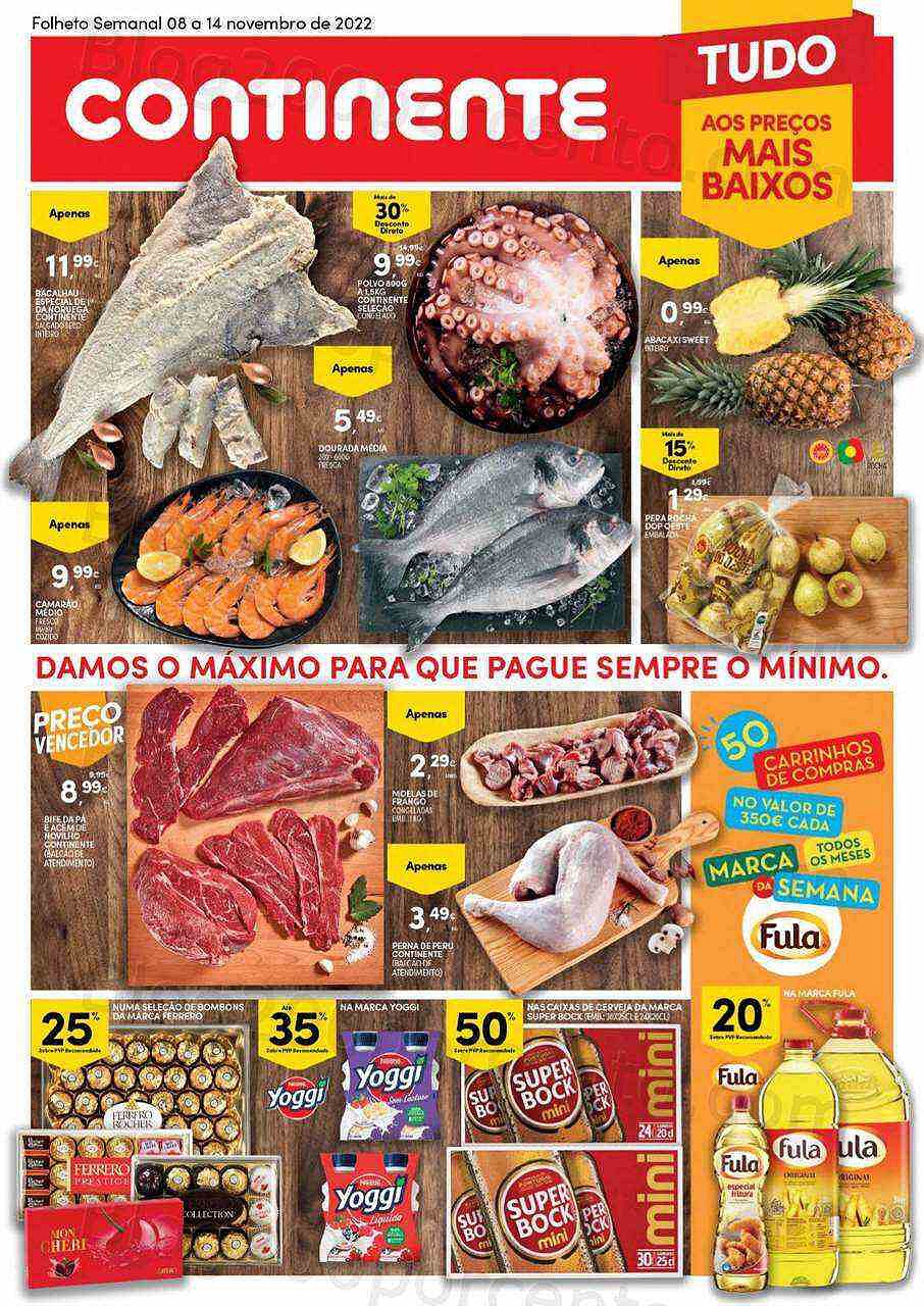 Antevisão Folheto CONTINENTE Modelo - Hiper Promoções de 8 a 14 novembro