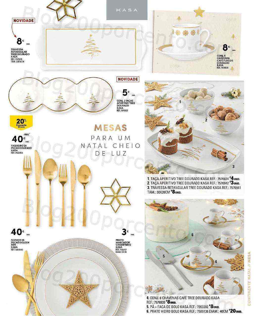 Antevisão Folheto CONTINENTE Decoração de Natal Promoções de 8 novembro a 24 dezembro