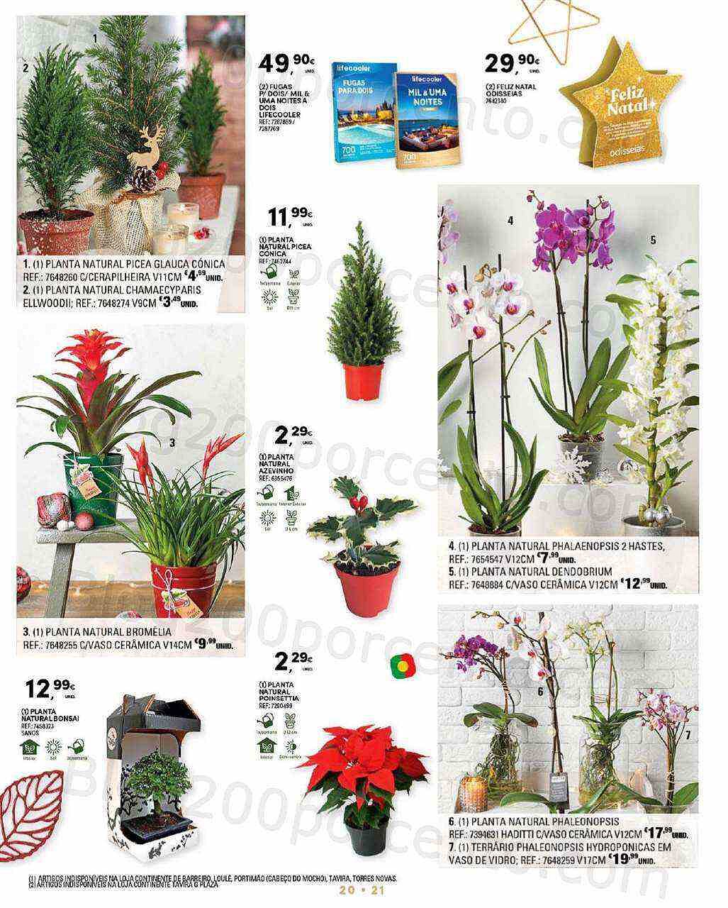 Antevisão Folheto CONTINENTE Decoração de Natal Promoções de 8 novembro a 24 dezembro