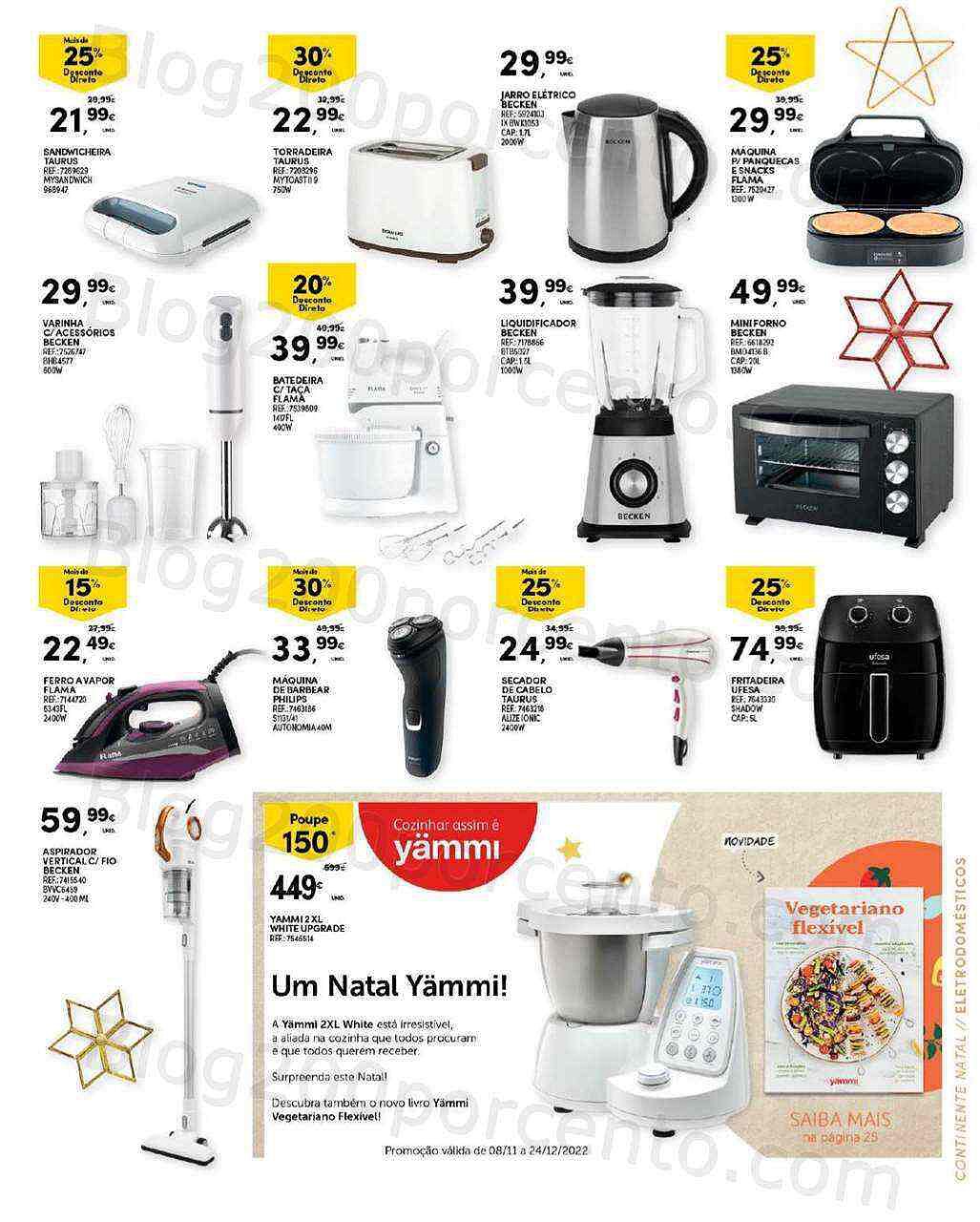 Antevisão Folheto CONTINENTE Decoração de Natal Promoções de 8 novembro a 24 dezembro