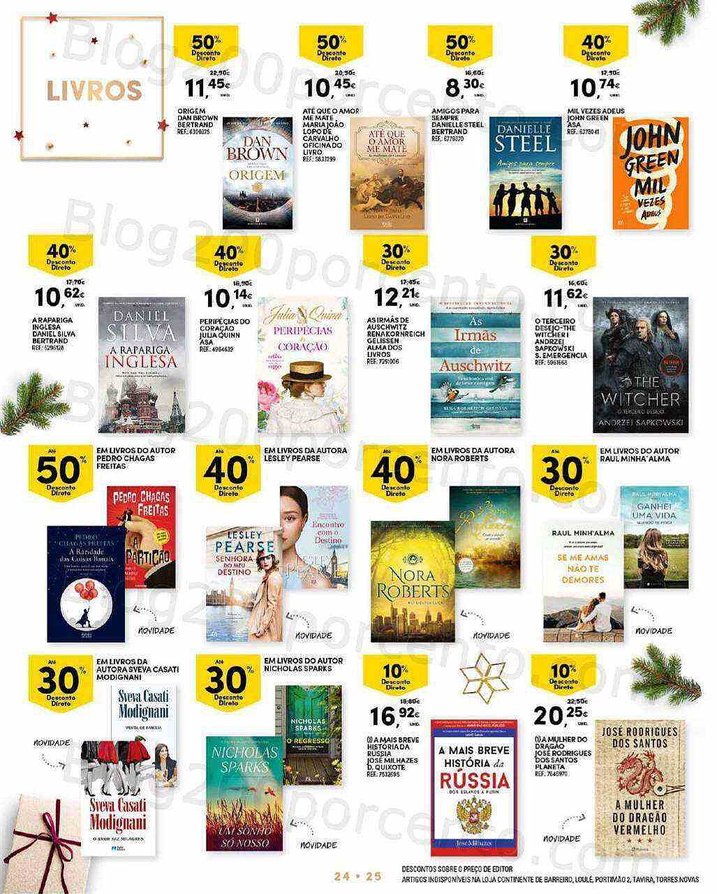 Antevisão Folheto CONTINENTE Decoração de Natal Promoções de 8 novembro a 24 dezembro