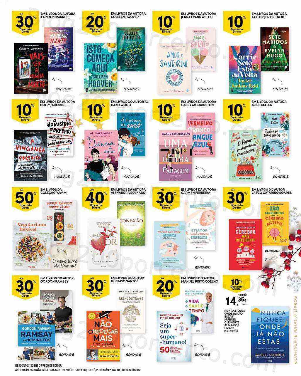 Antevisão Folheto CONTINENTE Decoração de Natal Promoções de 8 novembro a 24 dezembro