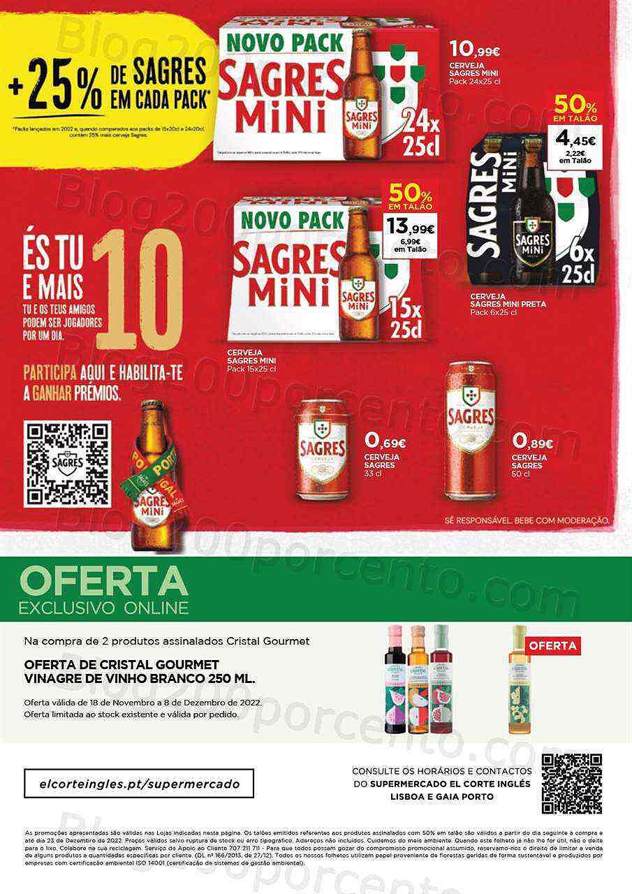 Antevisão Folheto EL CORTE INGLÉS Promoções de 18 novembro a 8 dezembro