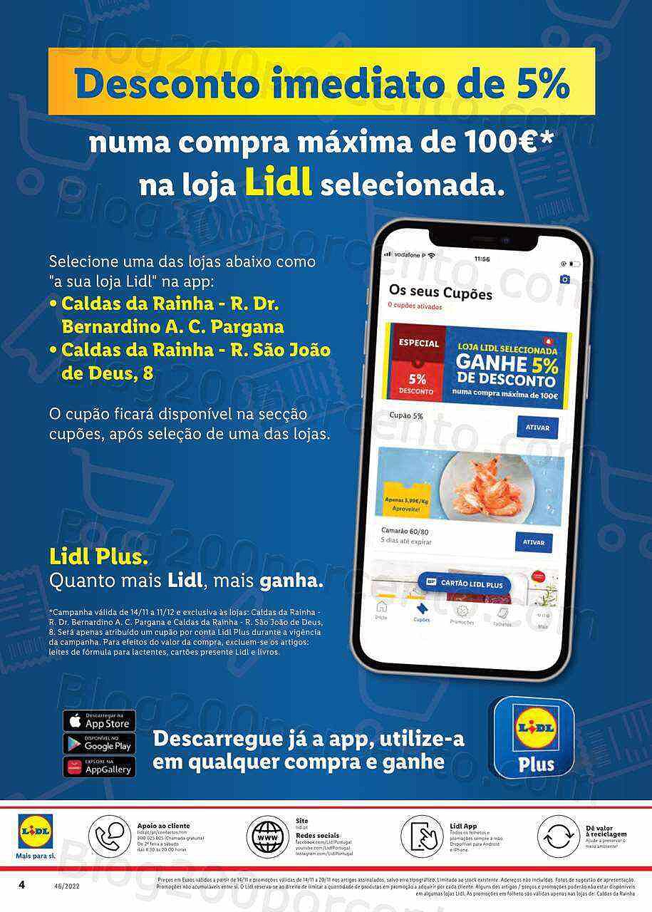 Antevisão Folheto LIDL Bazar Extra Promoções de 14 a 20 novembro