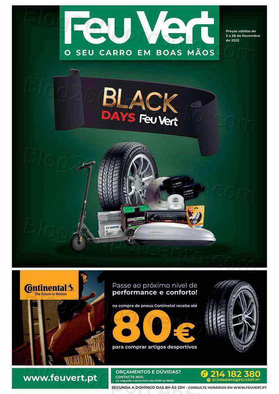 Antevisão Folheto FEU VERT Black Days Promoções de 3 a 28 novembro