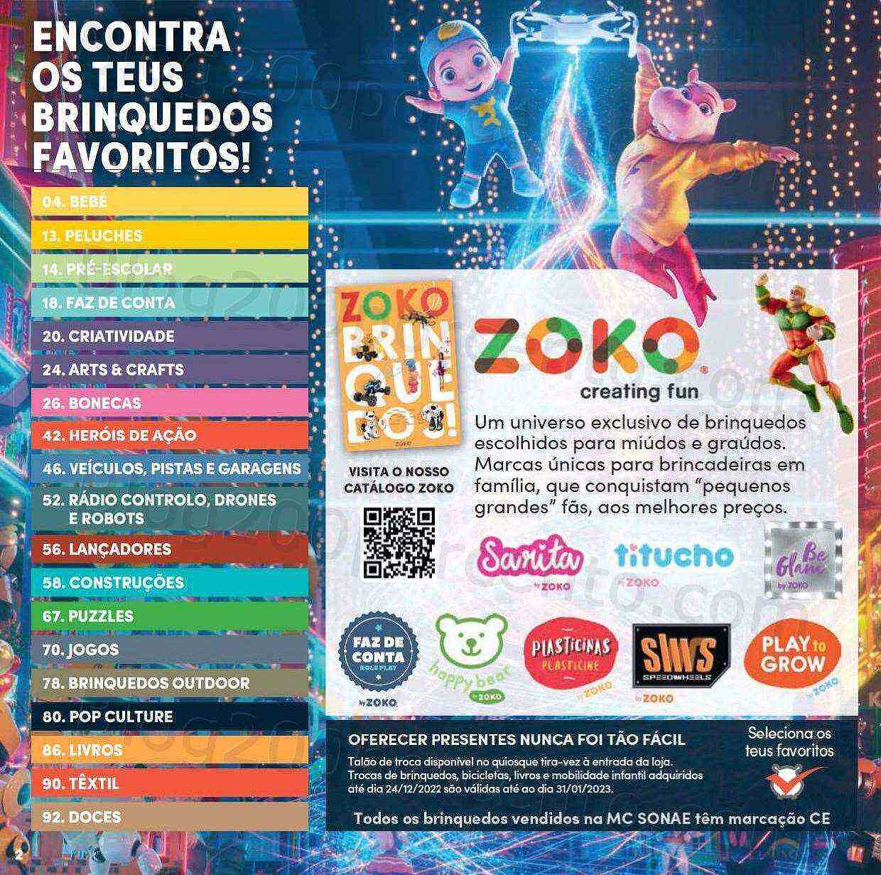 Antevisão Folheto CONTINENTE Brinquedos de Natal Promoções de 8 novembro a 11 dezembro