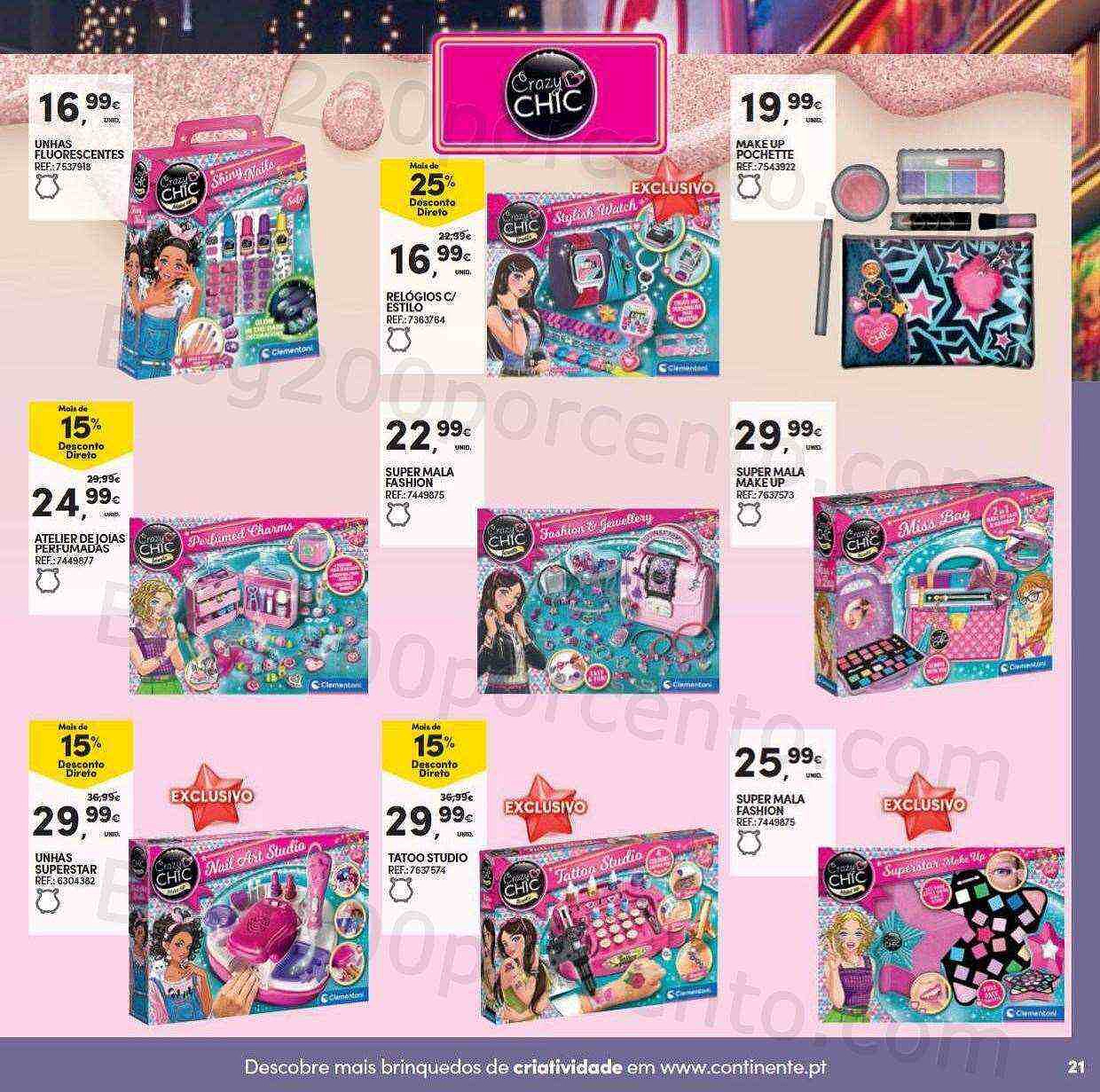 Antevisão Folheto CONTINENTE Brinquedos de Natal Promoções de 8 novembro a 11 dezembro