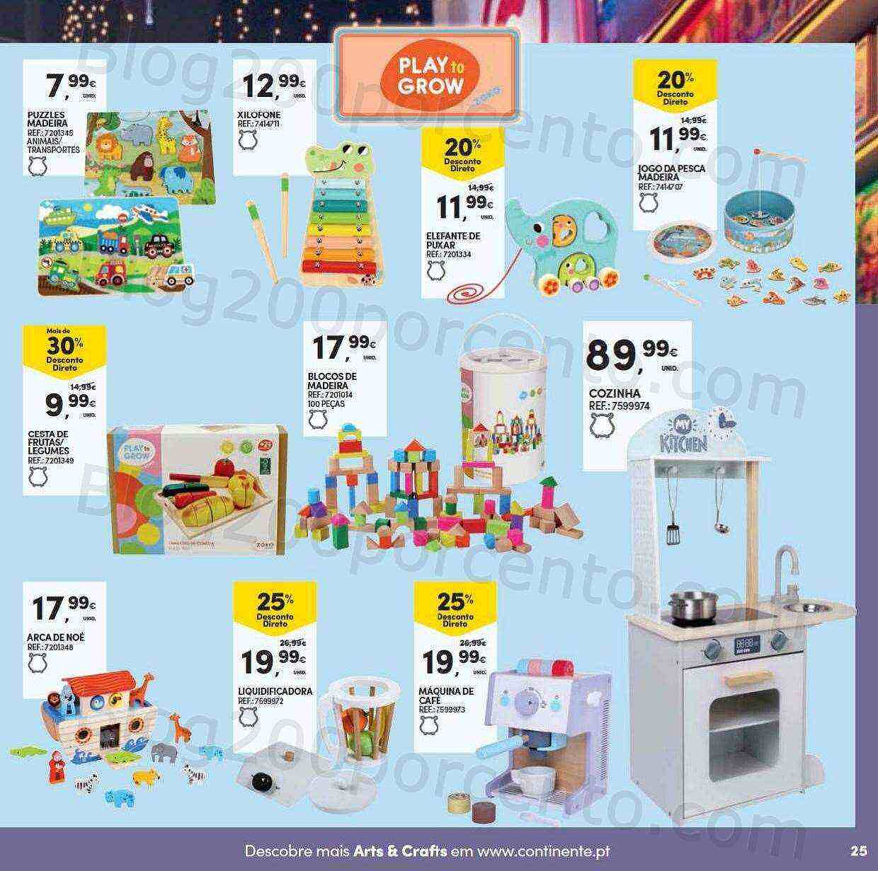 Antevisão Folheto CONTINENTE Brinquedos de Natal Promoções de 8 novembro a 11 dezembro