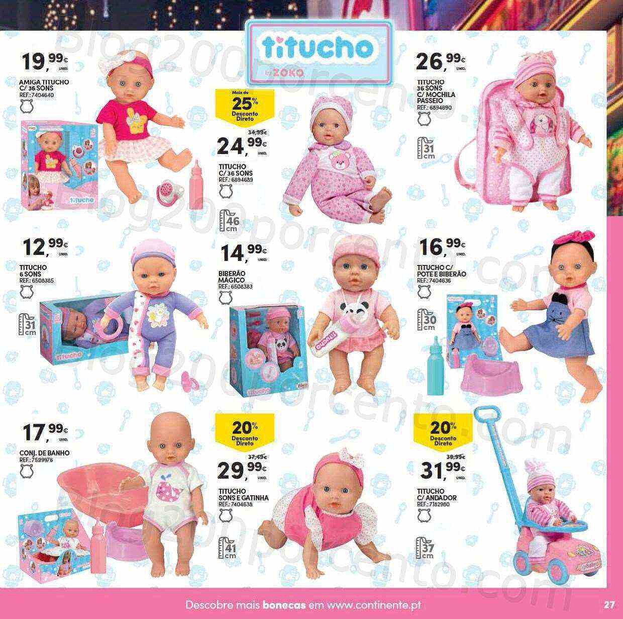 Antevisão Folheto CONTINENTE Brinquedos de Natal Promoções de 8 novembro a 11 dezembro