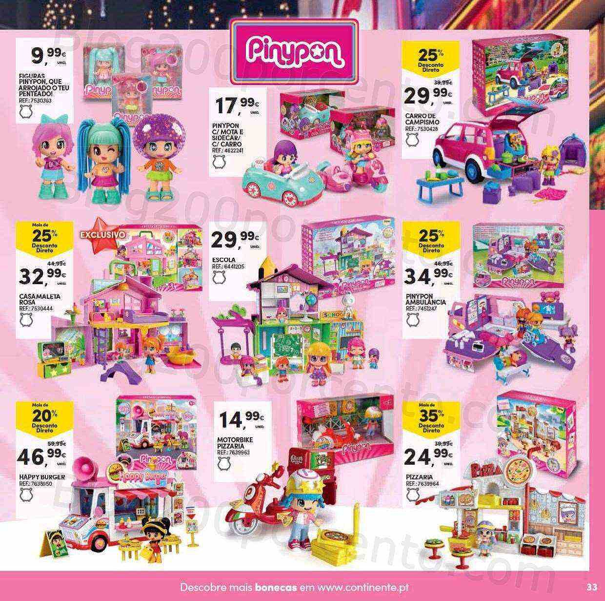 Antevisão Folheto CONTINENTE Brinquedos de Natal Promoções de 8 novembro a 11 dezembro