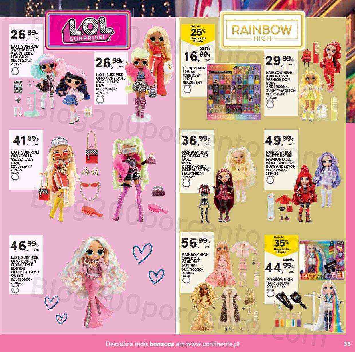 Antevisão Folheto CONTINENTE Brinquedos de Natal Promoções de 8 novembro a 11 dezembro