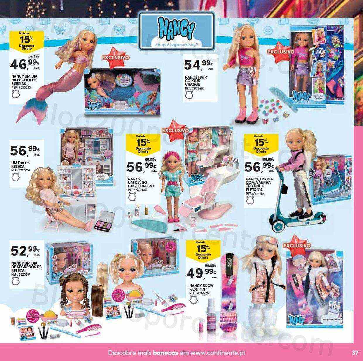 Antevisão Folheto CONTINENTE Brinquedos de Natal Promoções de 8 novembro a 11 dezembro