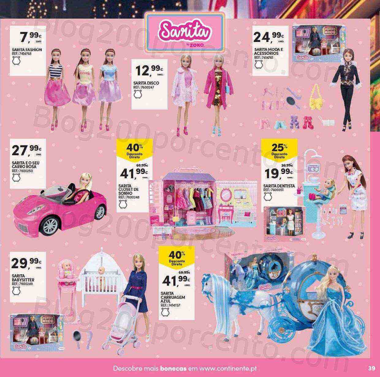 Antevisão Folheto CONTINENTE Brinquedos de Natal Promoções de 8 novembro a 11 dezembro