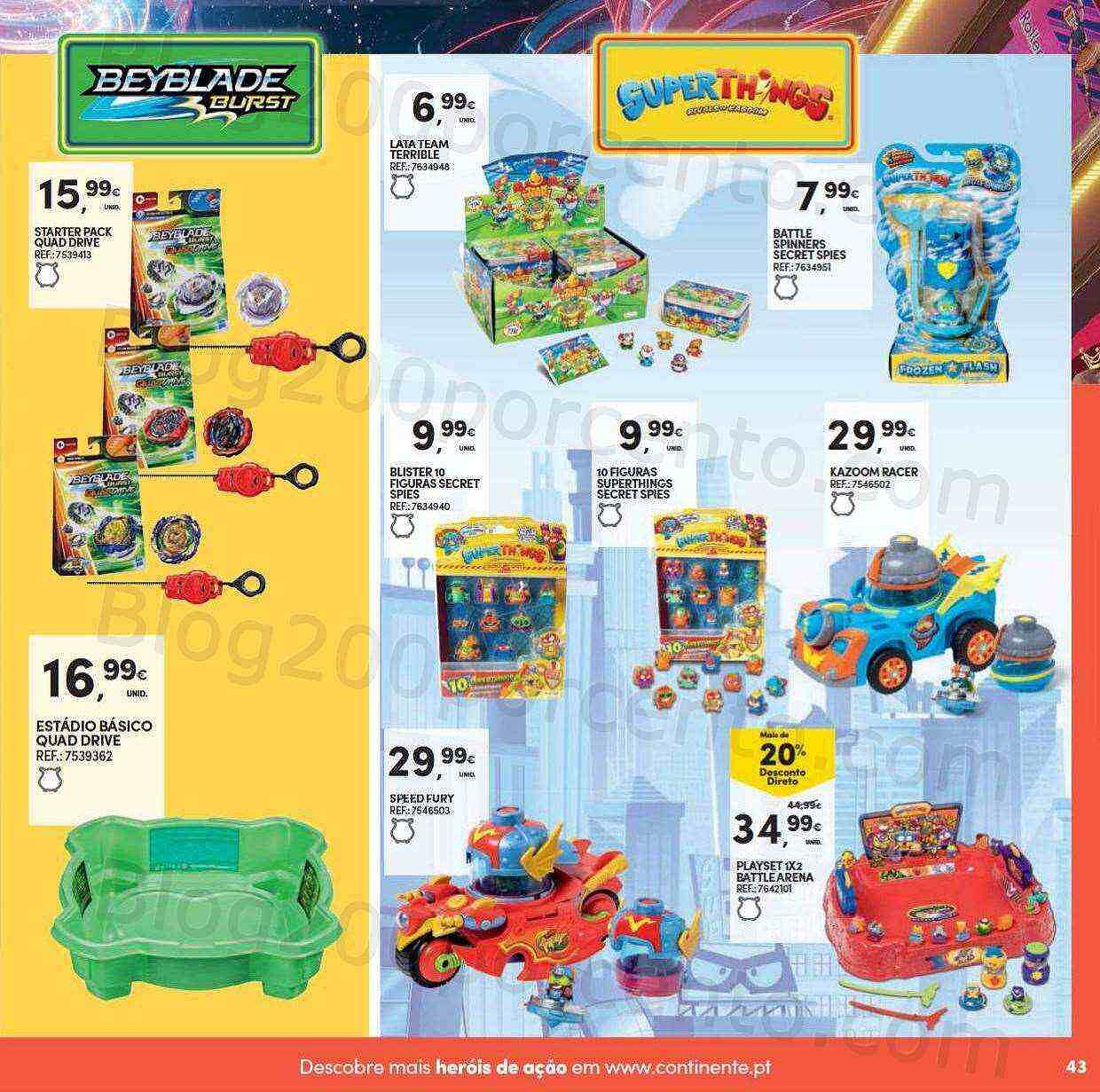 Antevisão Folheto CONTINENTE Brinquedos de Natal Promoções de 8 novembro a 11 dezembro