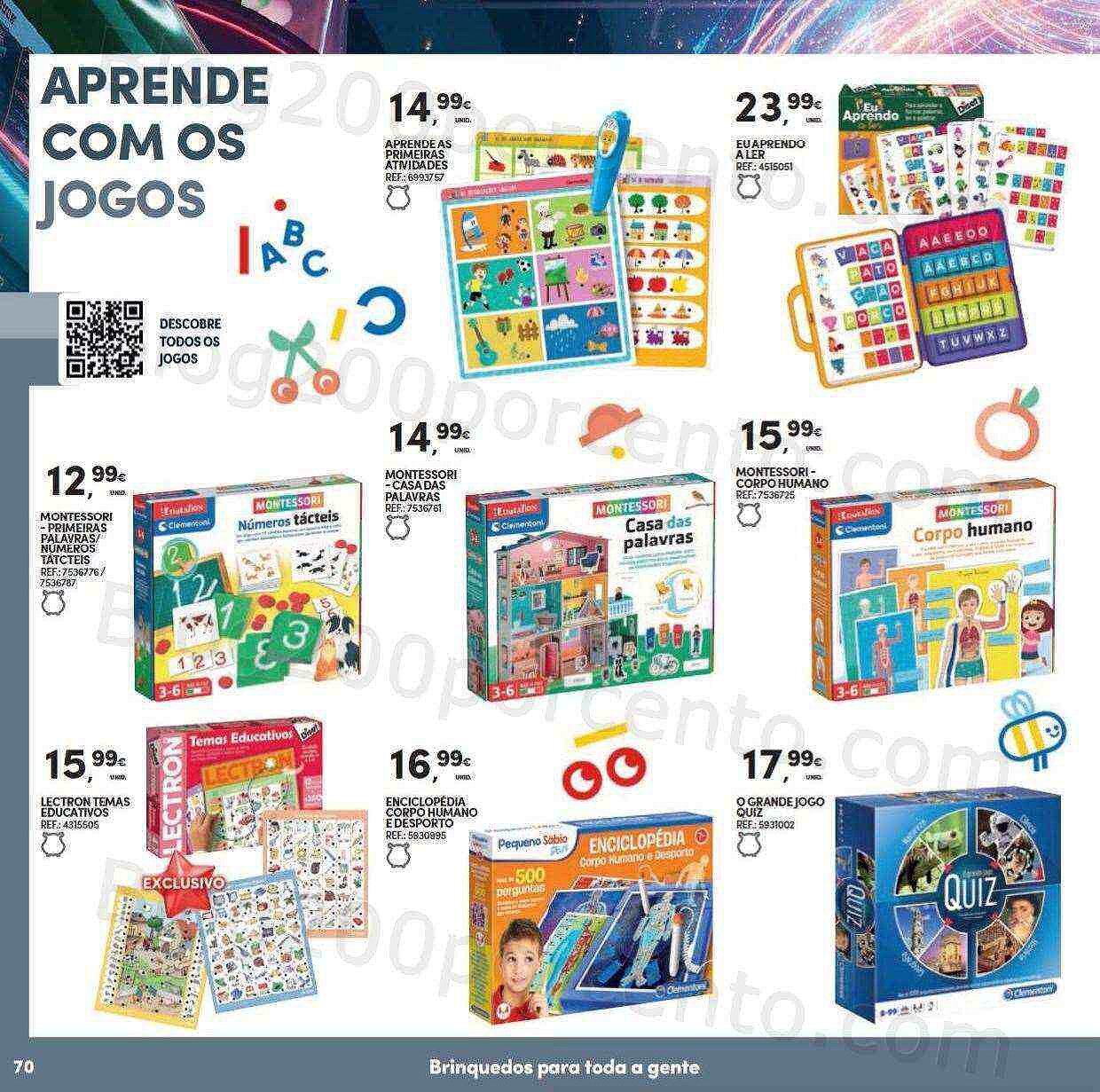 Antevisão Folheto CONTINENTE Brinquedos de Natal Promoções de 8 novembro a 11 dezembro