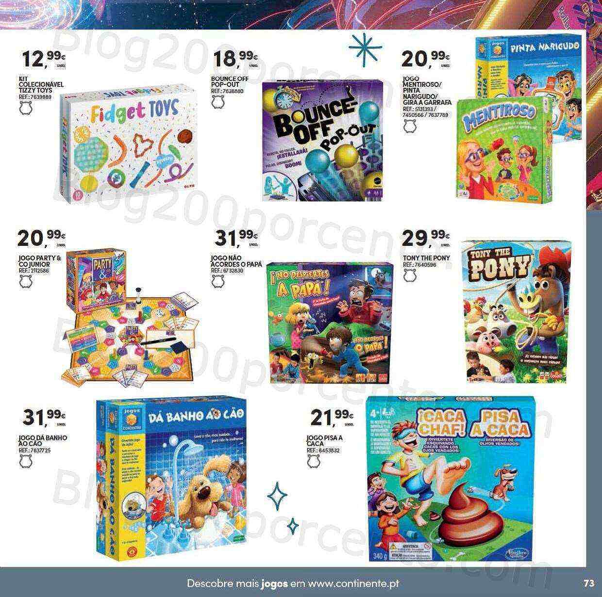 Antevisão Folheto CONTINENTE Brinquedos de Natal Promoções de 8 novembro a 11 dezembro