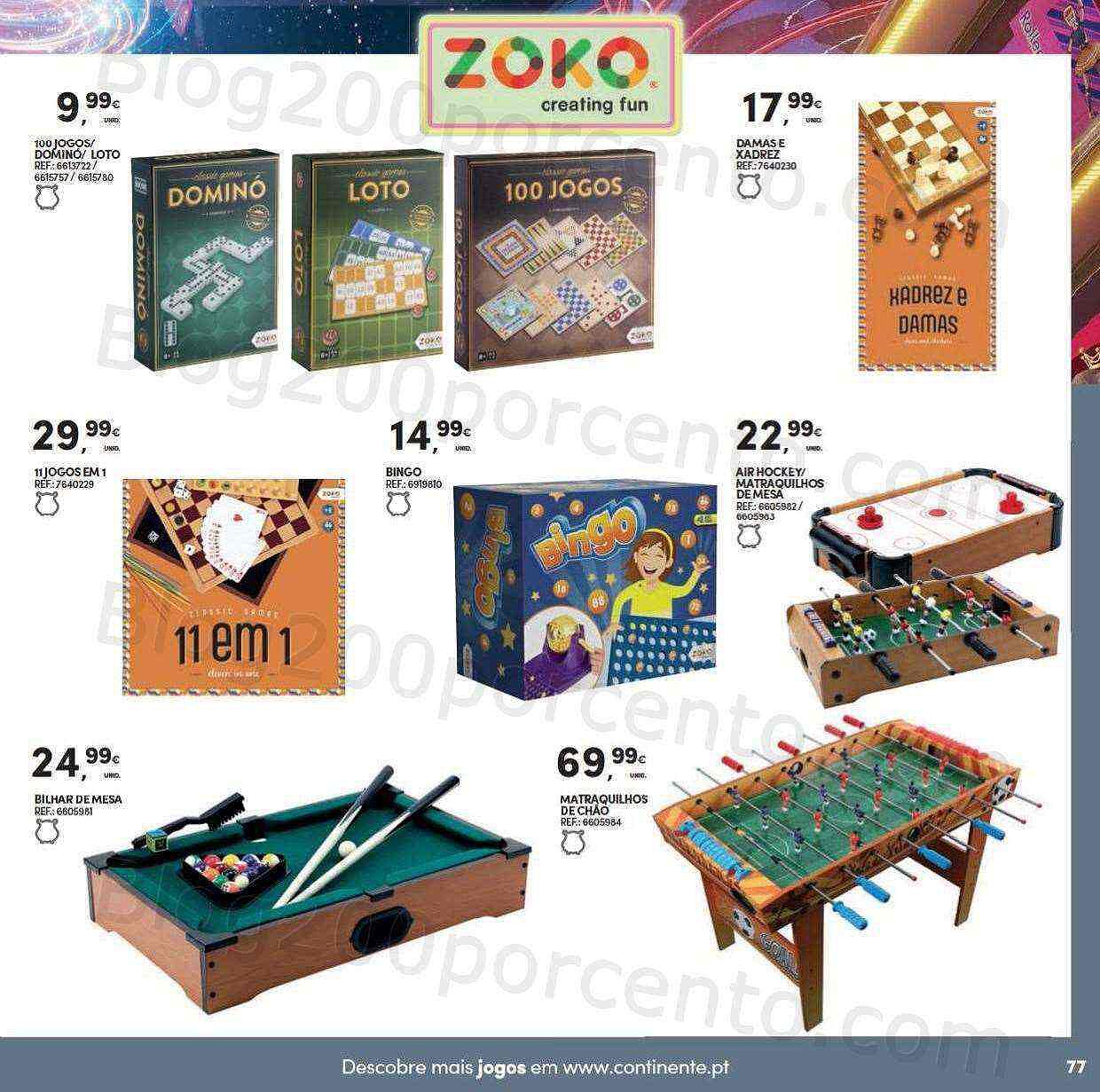 Antevisão Folheto CONTINENTE Brinquedos de Natal Promoções de 8 novembro a 11 dezembro