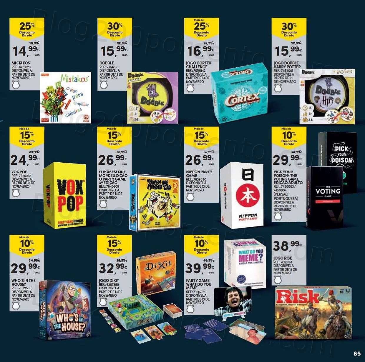 Antevisão Folheto CONTINENTE Brinquedos de Natal Promoções de 8 novembro a 11 dezembro