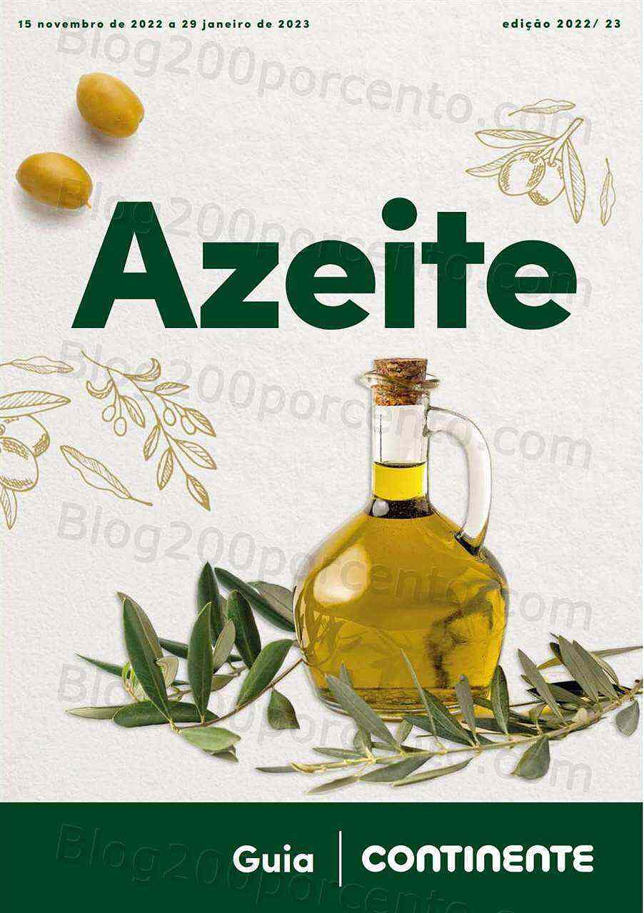 Antevisão Folheto CONTINENTE Guia do Azeite Promoções de 15 novembro a 29 janeiro