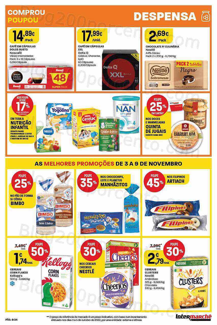 Antevisão Folheto INTERMARCHÉ Contact Promoções de 3 a 9 novembro