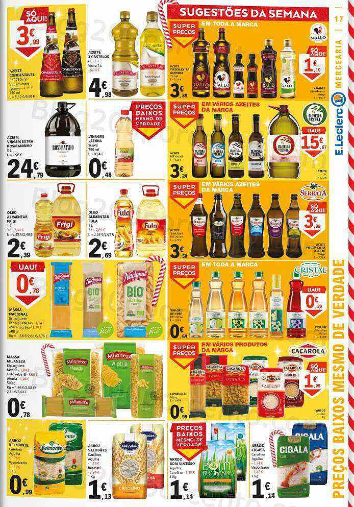 Antevisão Folheto E-LECLERC Promoções de 17 a 23 novembro