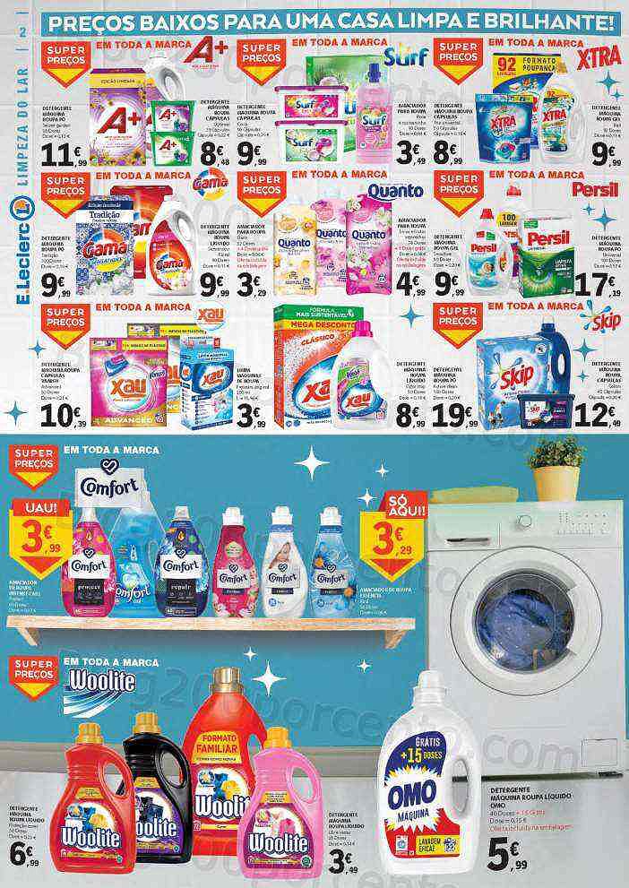 Antevisão Folheto E-LECLERC Limpeza e Higiene Promoções de 15 a 27 novembro