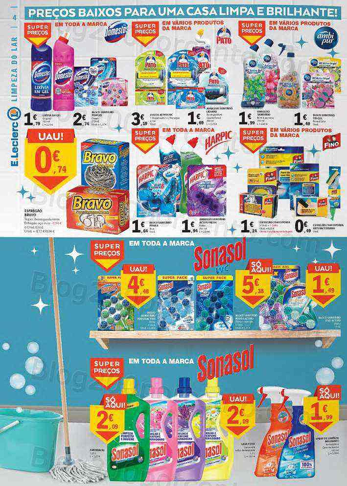 Antevisão Folheto E-LECLERC Limpeza e Higiene Promoções de 15 a 27 novembro