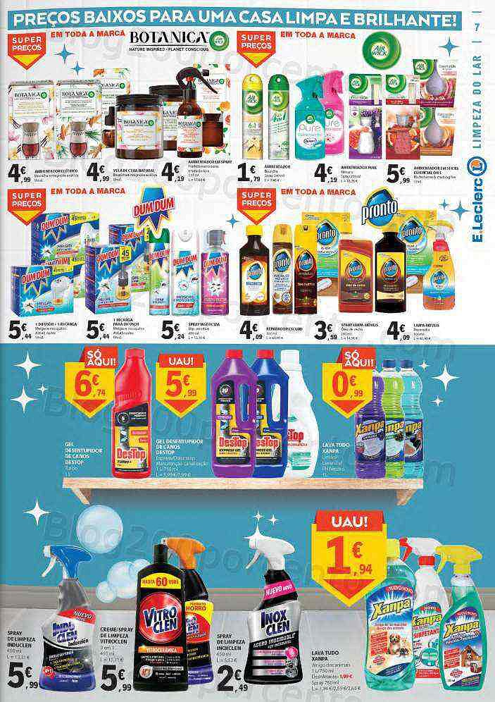 Antevisão Folheto E-LECLERC Limpeza e Higiene Promoções de 15 a 27 novembro