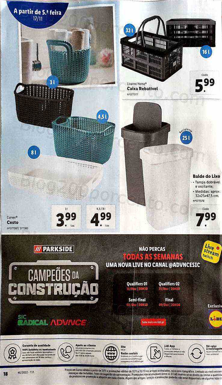 Antevisão Folheto LIDL Promoções de 14 a 20 novembro