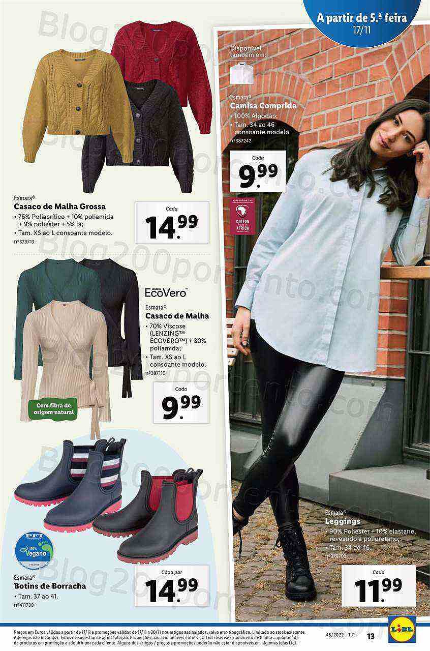 Antevisão Folheto LIDL Bazar Promoções a partir de 14 novembro