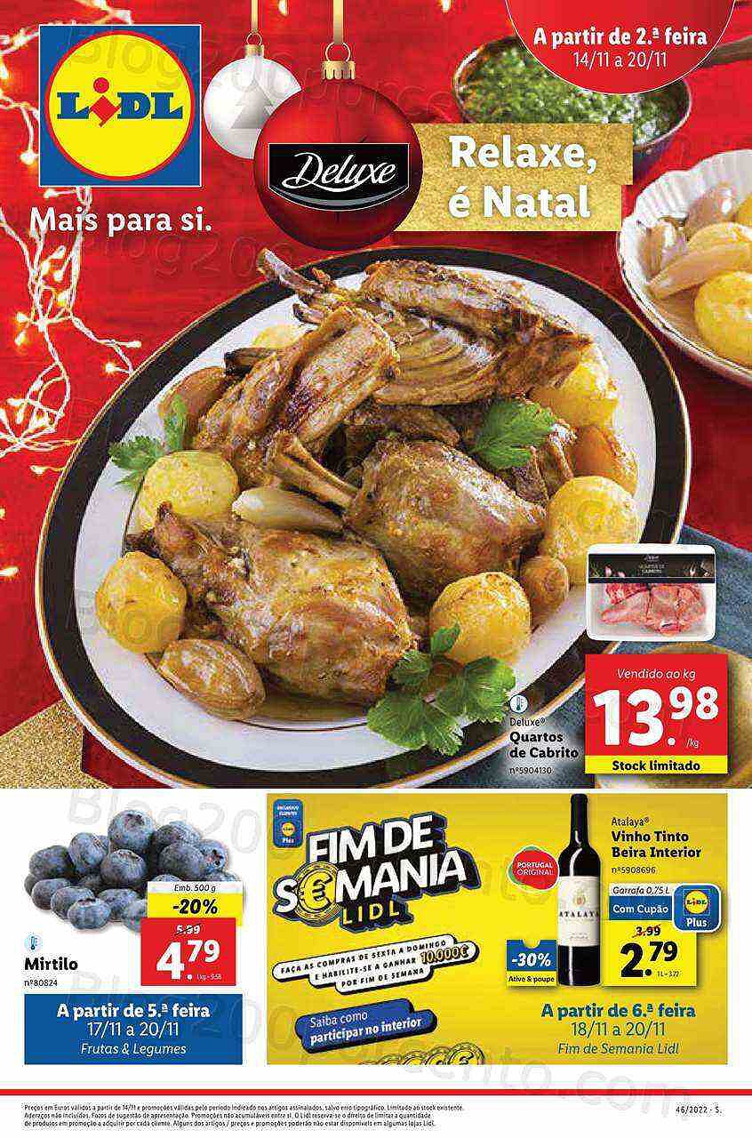 Antevisão Folheto LIDL Promoções a partir de segunda - 14 novembro