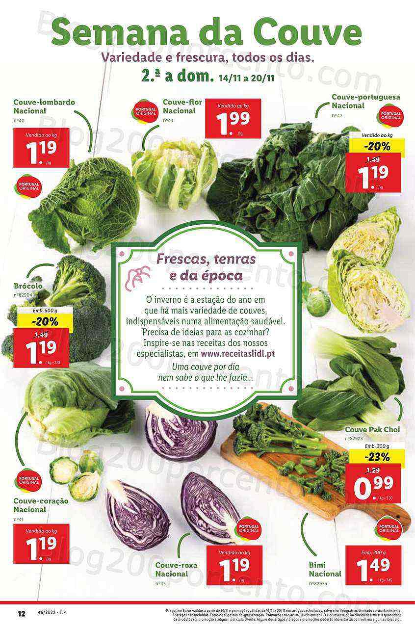 Antevisão Folheto LIDL Promoções a partir de segunda - 14 novembro