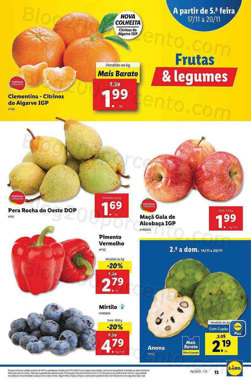 Antevisão Folheto LIDL Promoções a partir de quinta - 17 novembro