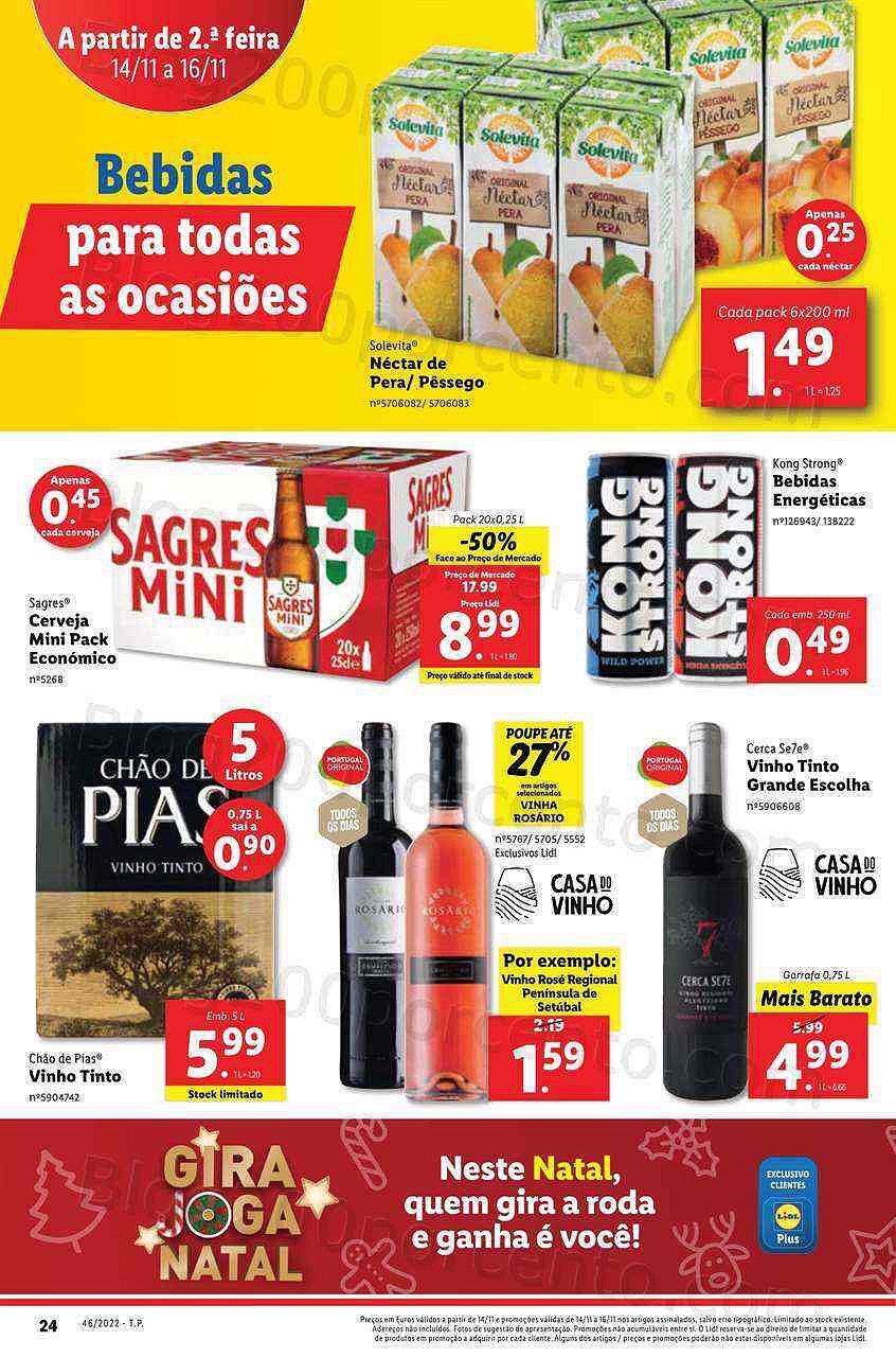Antevisão Folheto LIDL Promoções a partir de segunda - 14 novembro
